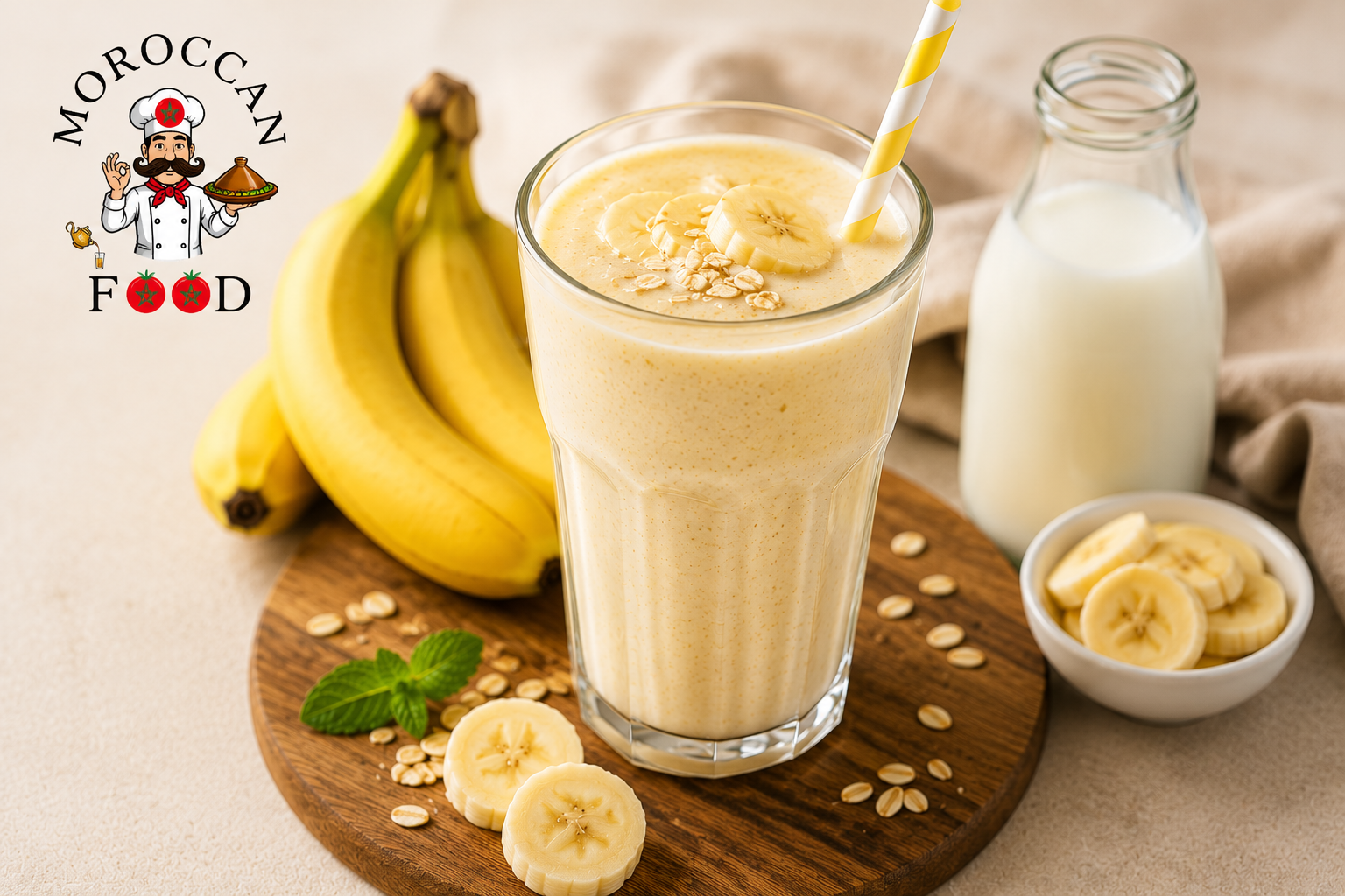 Healthy Banana Milk Smoothie: