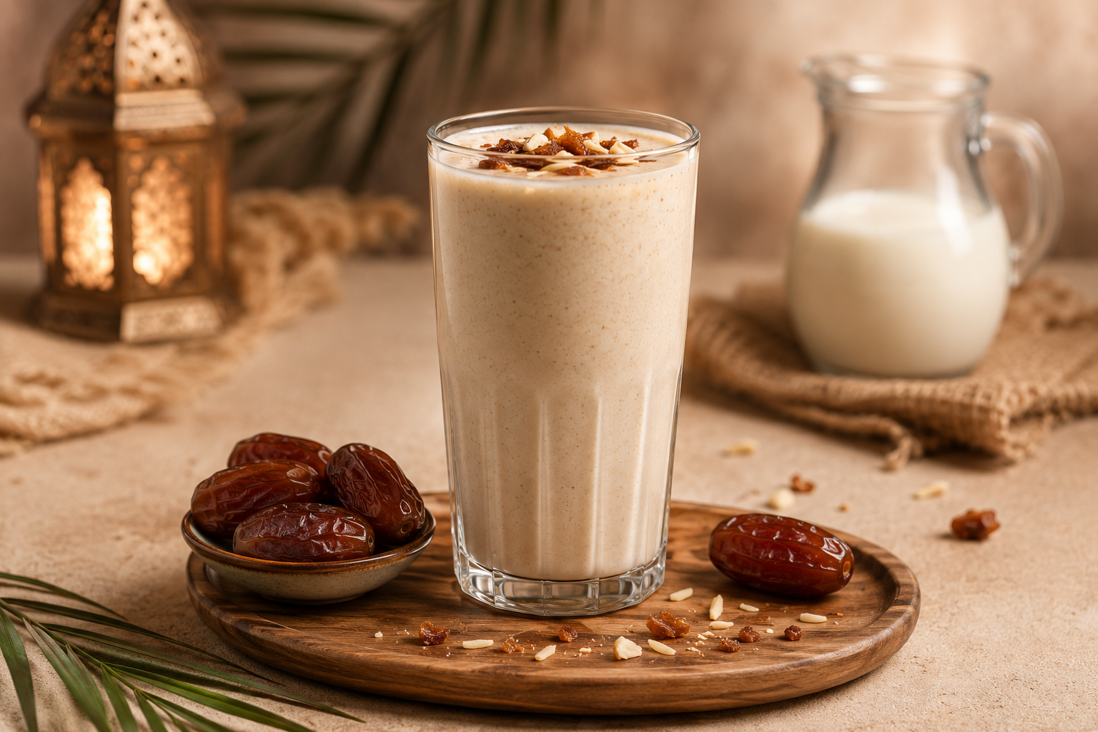 Milk and date juice: