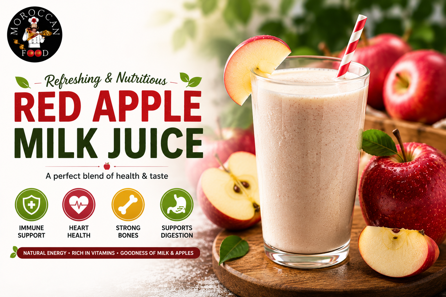 Apple juice with milk recipe