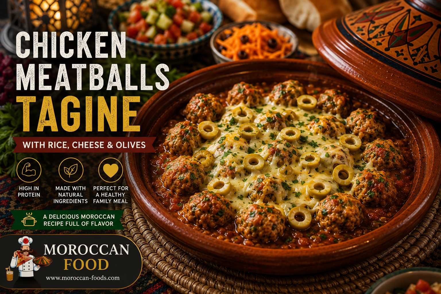 Ground Chicken Breast (Kofta) Tagine with Rice recipe
