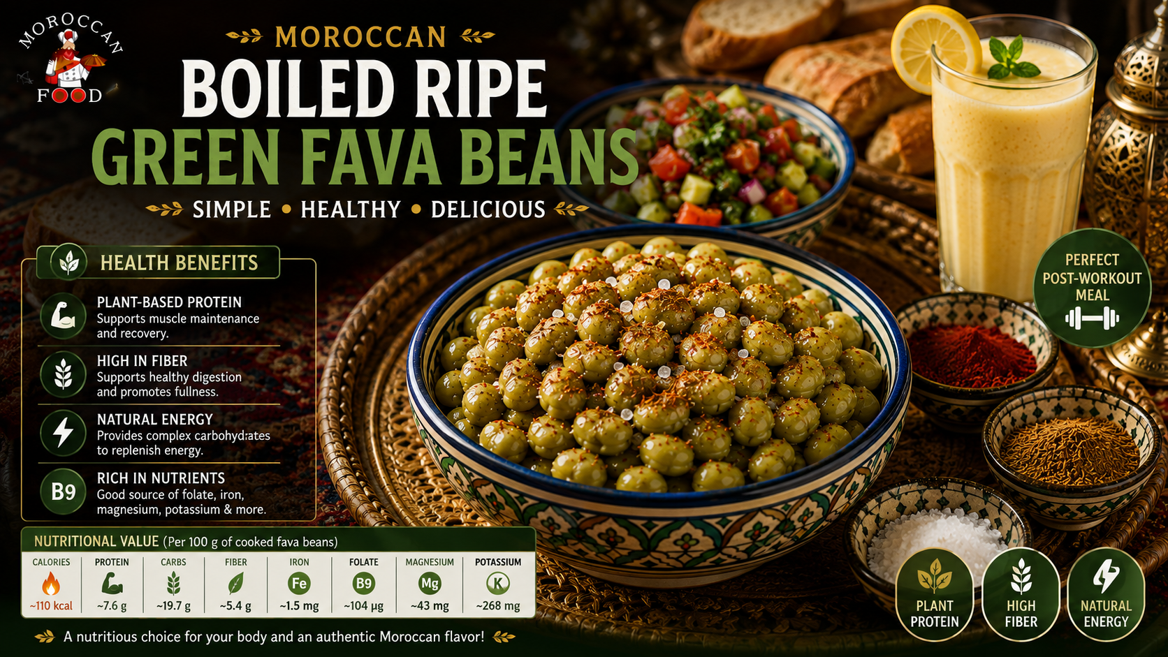 Moroccan Boiled Fresh Fava Beans – Simple Traditional Recipe