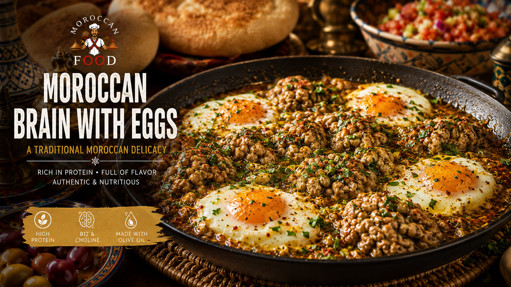 Brain with Eggs (Mokh bil Bayd) – Traditional Moroccan Recipe