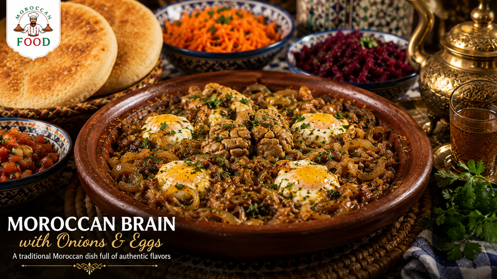 Brain Tagine with Onions (Tagine Mokh bil Basal)