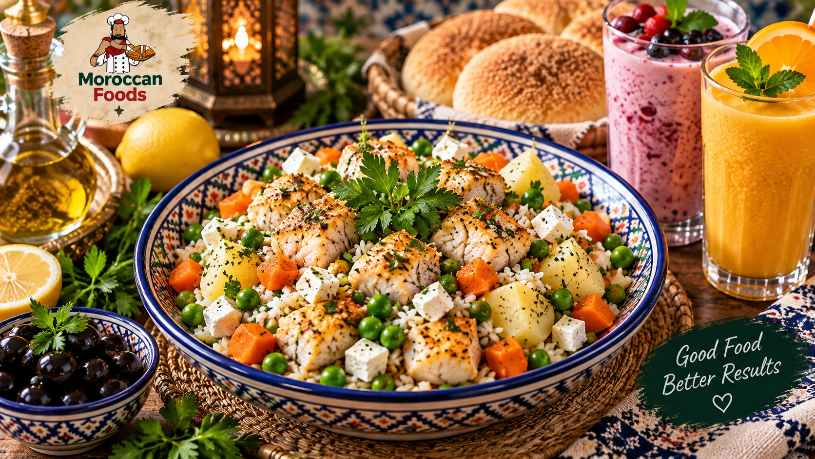 Hake Salad with Potatoes, Peas, Carrots and Rice | Healthy Fish & Vegetable Salad