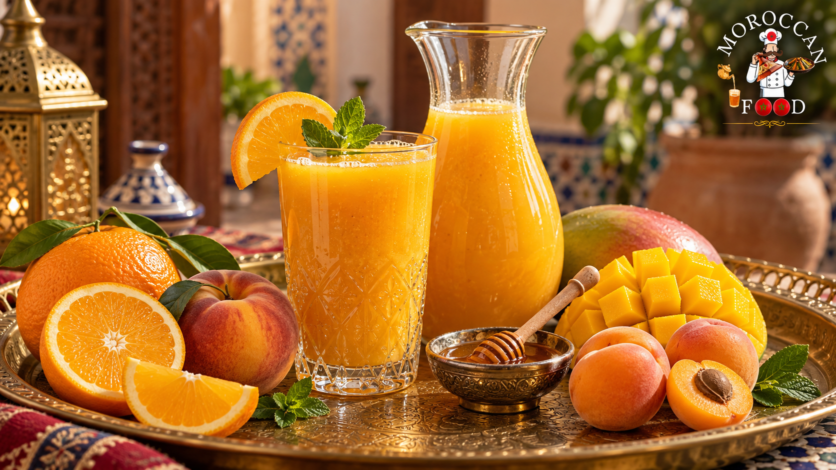 Orange Juice with Peach, Mango, Apricot and Natural Honey