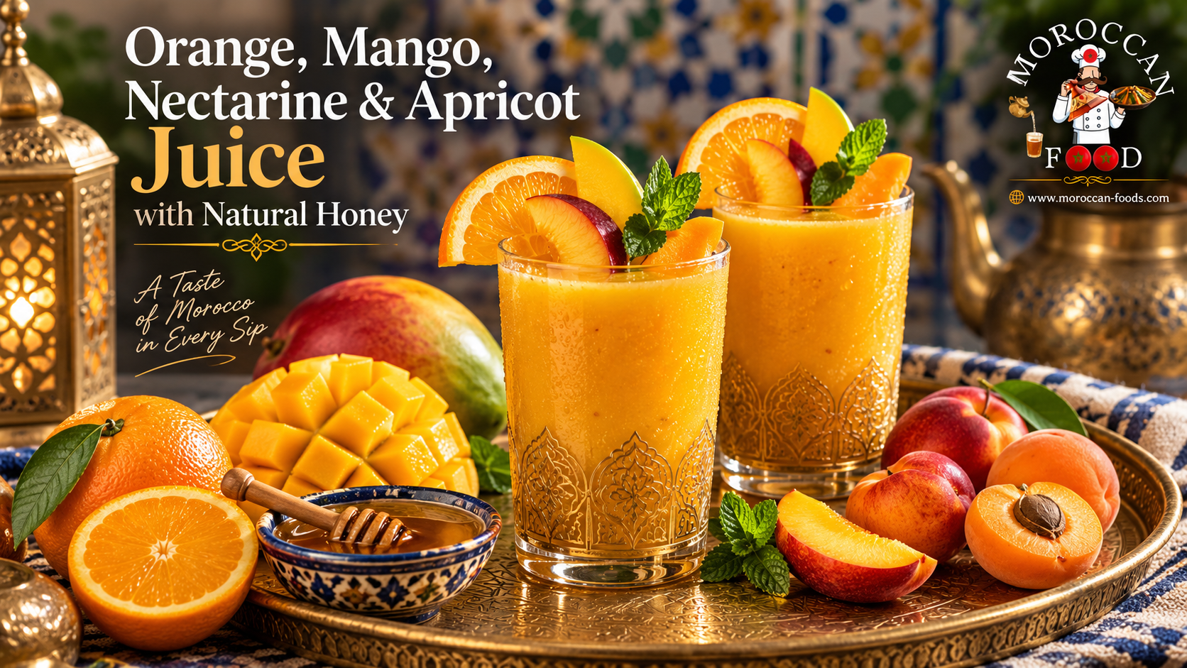 Orange, Mango, Nectarine & Apricot Juice