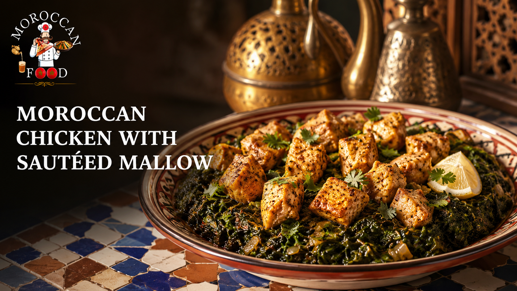 Moroccan Chicken Breast with Sautéed Mallow